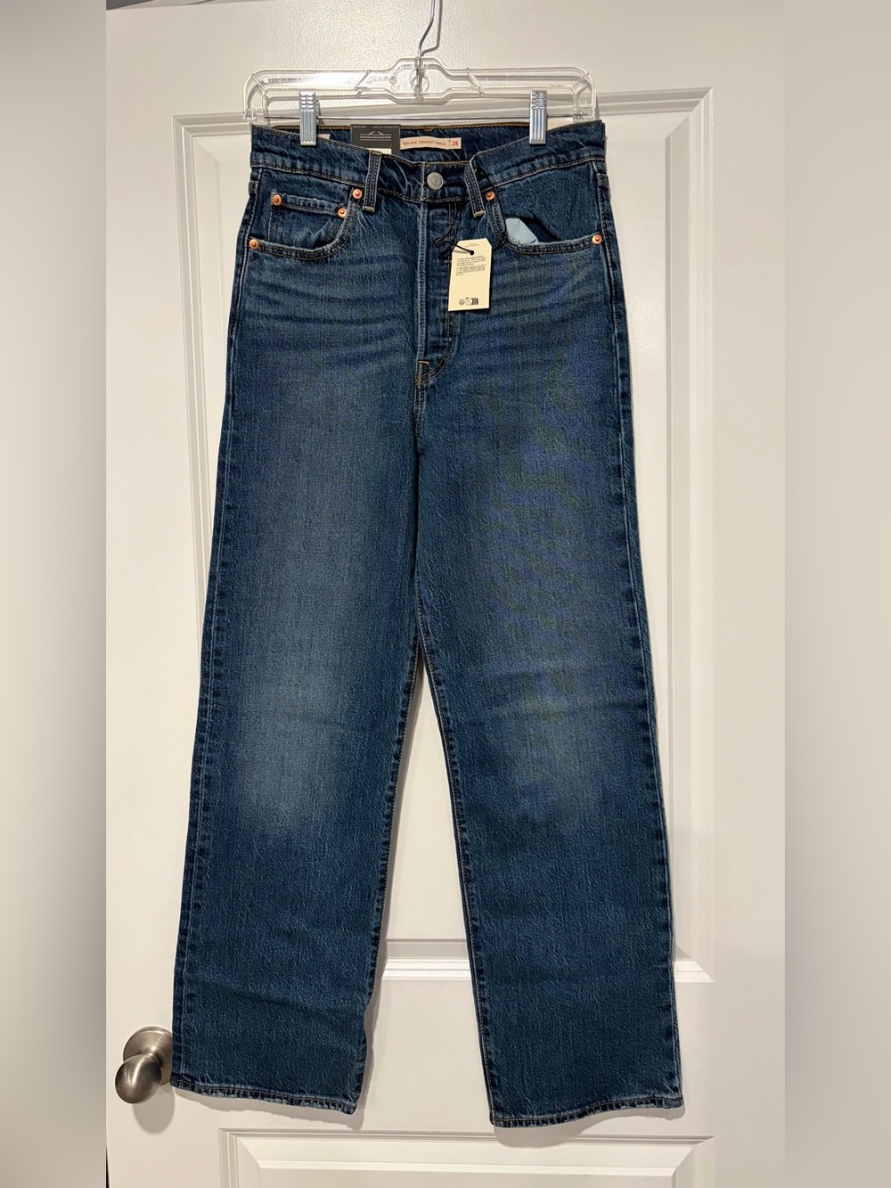 Levi’s Ribcage Straight Ankle Dark Blue Jeans